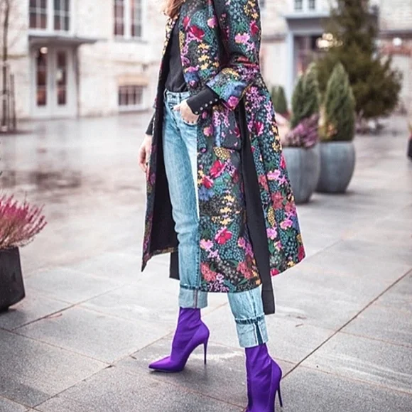 Call It Spring Hailassi Pull-On Ankle Sock Booties w/Stiletto Heel Size 8 - Picture 3 of 4